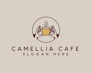 Hot Coffee Cafe logo design