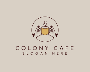 Hot Coffee Cafe logo design