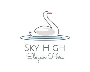 Swan Lake Outline  logo