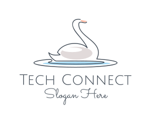 Swan Lake Outline  logo