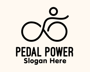 Monoline Simple Biker logo