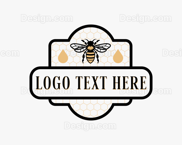 Honey Droplet Bee Logo