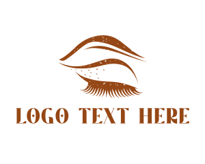 Vintage Eyelashes Eyebrows logo