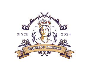 Vintage Queen Empress logo design