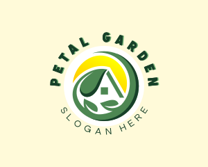 Home Roof Landscaping logo design