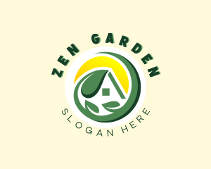 Home Roof Landscaping logo design