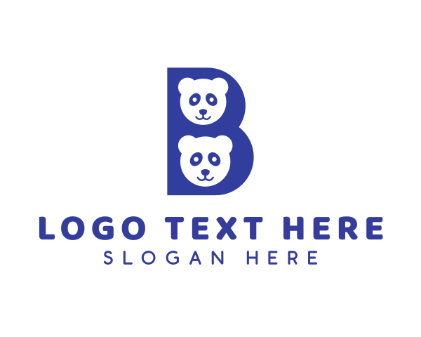 Blue Bear logo example 3