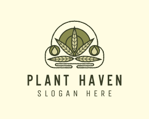 Marijuana Plant Extract logo design