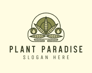 Marijuana Plant Extract logo design