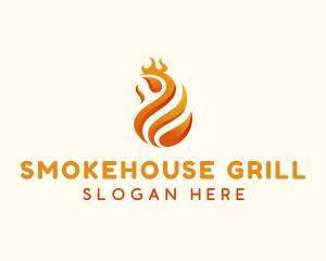 Roast Barbeque Chicken logo design