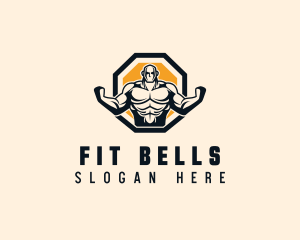 Bodybuilder Fitness Workout logo design