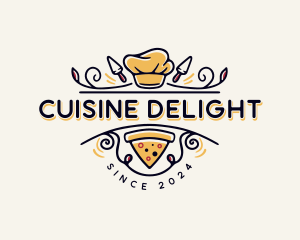 Gourmet Pizza Restaurant logo design