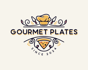 Gourmet Pizza Restaurant logo design