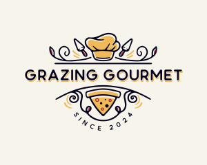 Gourmet Pizza Restaurant logo design