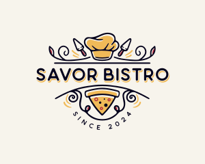 Gourmet Pizza Restaurant logo design