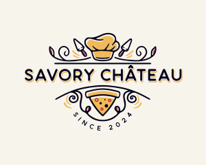 Gourmet Pizza Restaurant logo design