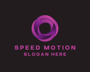 Modern Swirl Motion logo design