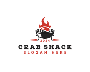 BBQ Grill Steak logo design