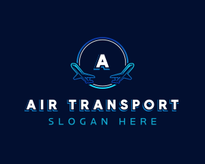 Airplane Logistics Aviation logo design