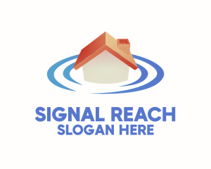 House Location Signal logo design