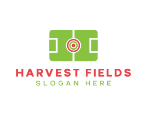 Soccer Field Target logo design