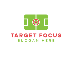 Soccer Field Target logo design