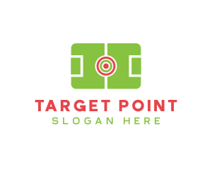 Soccer Field Target logo design