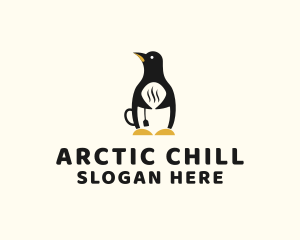 Penguin Hot Tea logo design