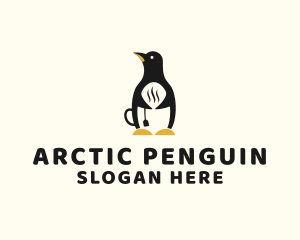 Penguin Hot Tea logo design