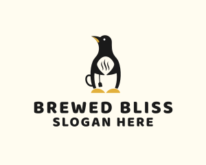 Penguin Hot Tea logo design