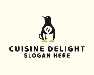 Penguin Hot Tea logo design