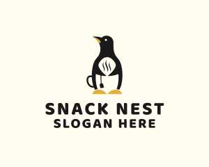 Penguin Hot Tea logo design