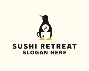 Penguin Hot Tea logo design