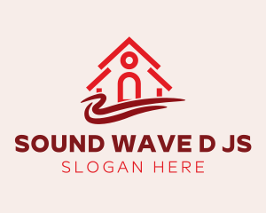 Red House Wave logo design