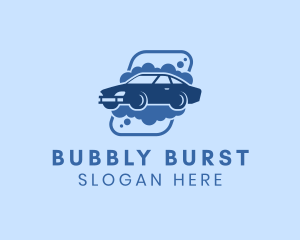 Car Bubble Wash logo design