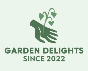 Hand Plant Gardening  logo design