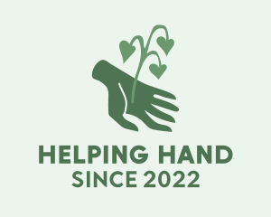 Hand Plant Gardening  logo design