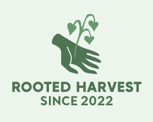 Hand Plant Gardening  logo design