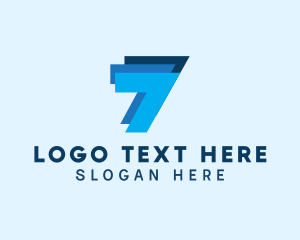 Simple Layer Number 7 Business logo