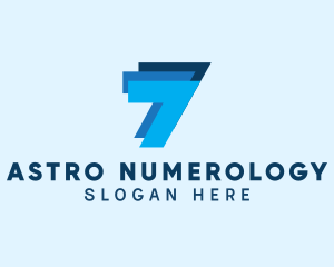 Simple Layer Number 7 Business logo