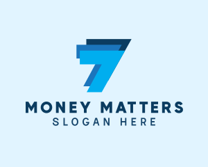 Simple Layer Number 7 Business logo