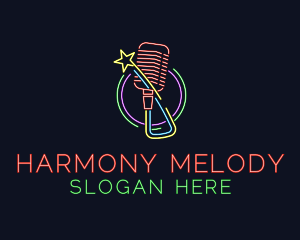 Neon Music Microphone  logo