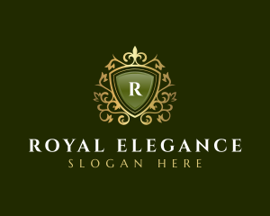 Royal Shield Filigree  logo design