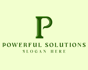 Elegant Professional Letter P logo design