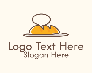 Bakery Chat Bubble  Logo