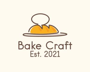 Bakery Chat Bubble  logo design