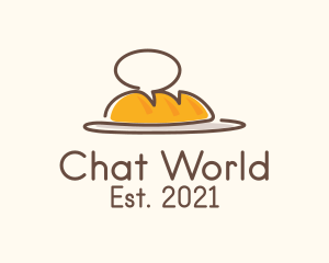 Bakery Chat Bubble  logo design