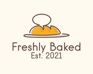 Bakery Chat Bubble  logo design