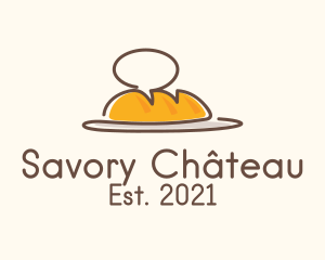 Bakery Chat Bubble  logo design