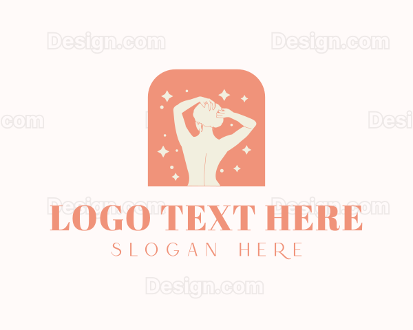 Nude Lingerie Woman Logo